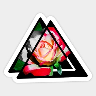 abstract rose digital painting Sticker